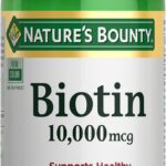 Nature’s Bounty Biotin Hair Skin and Nails Vitamins, 120 Softgels